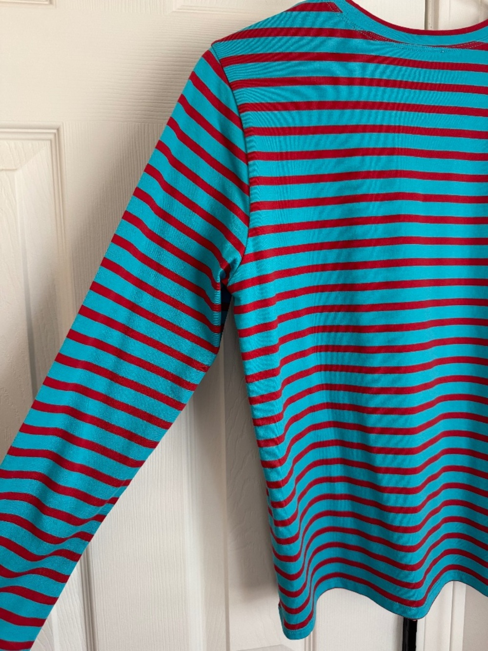NWT, FRANCES VALENTINE, FAMOUS STRIPE LONG SLEEVE TSHIRT IN PIMA COTTON - Picture 5 of 11